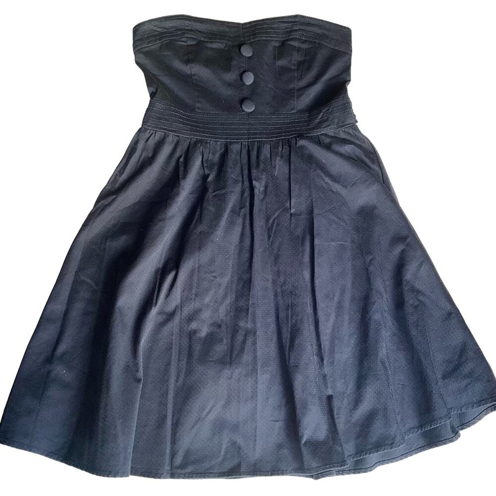 TeezeMe Women’s Strapless Dress size S, Blue, Back Zipper